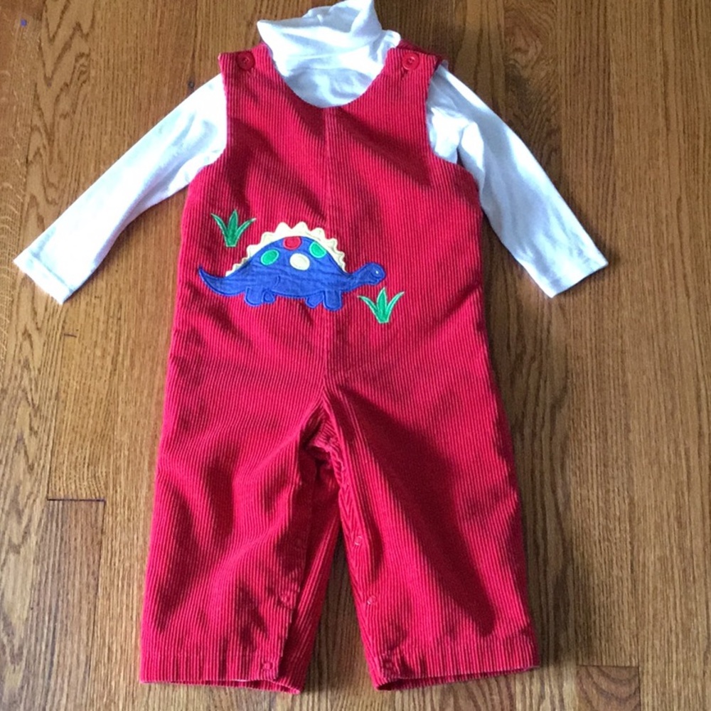 Red Kelly’s kids overalls.